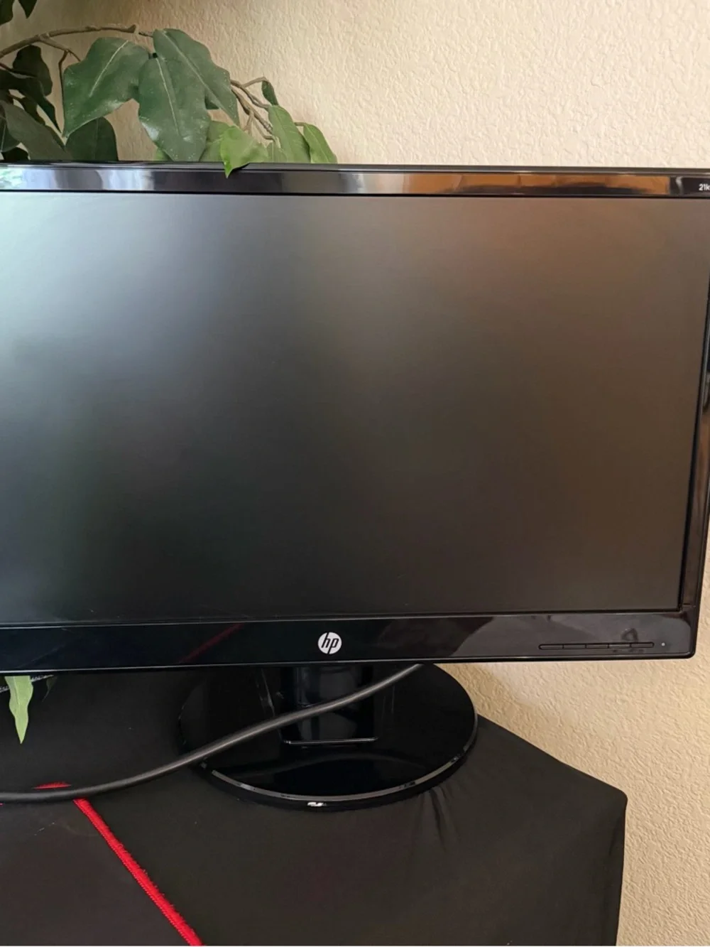 HP Black LED Computer Monitor with Glossy Stand